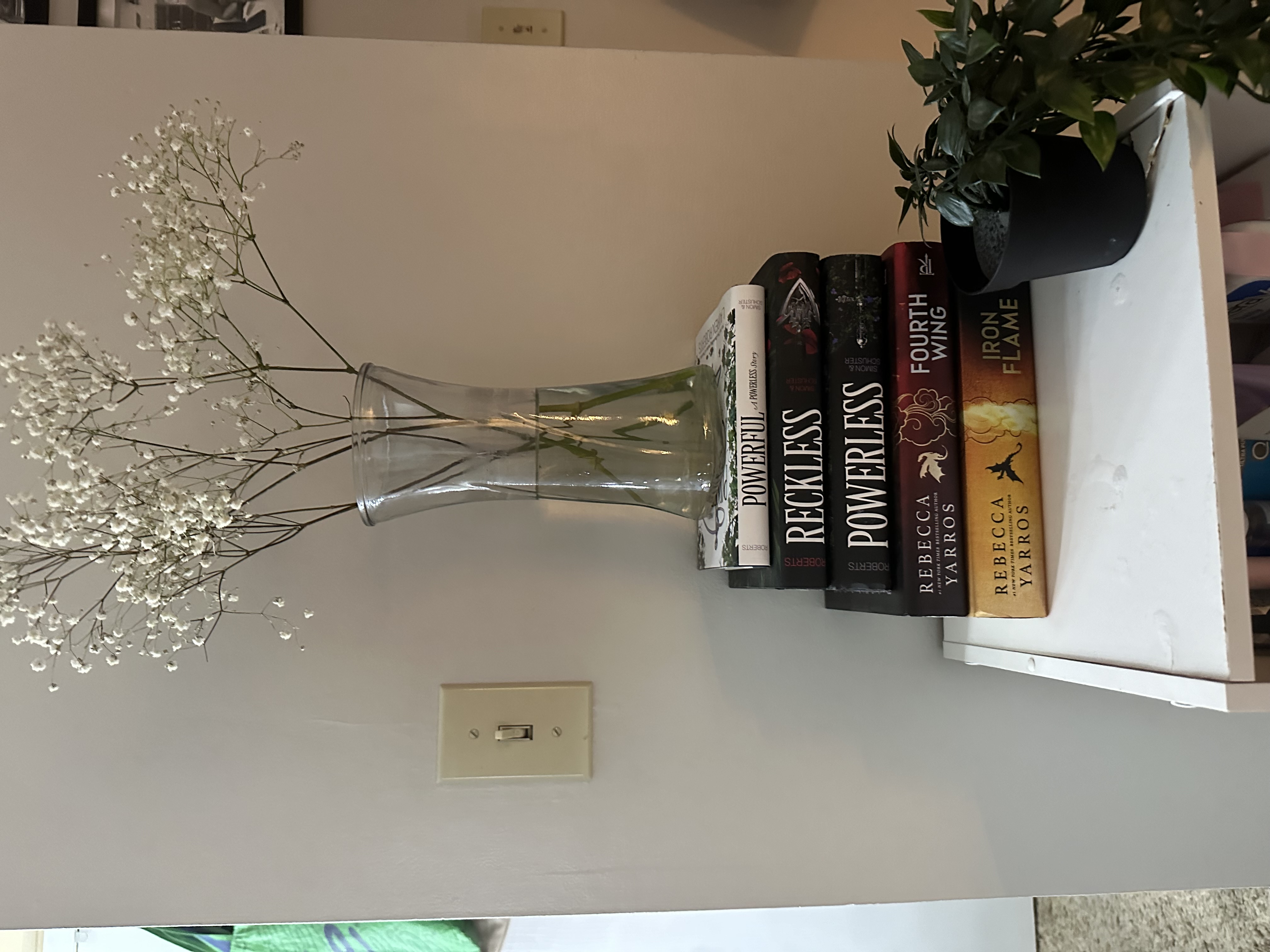 book and flowers